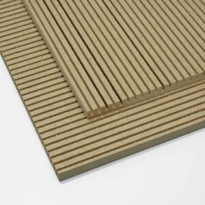 two flexible mdf panels cut to size and stacked on top of each other