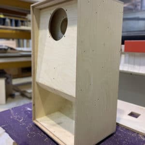 A Birch Plywood speaker cabinet
