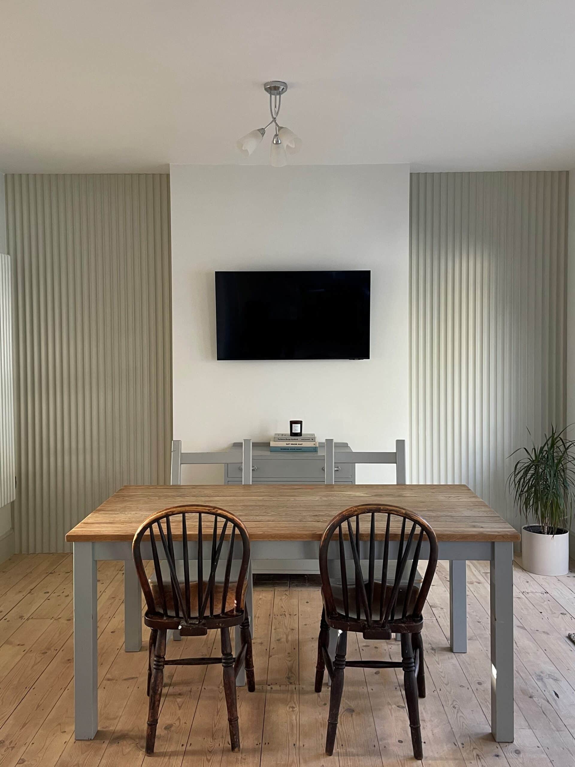 Standard Fluted dining room panelling