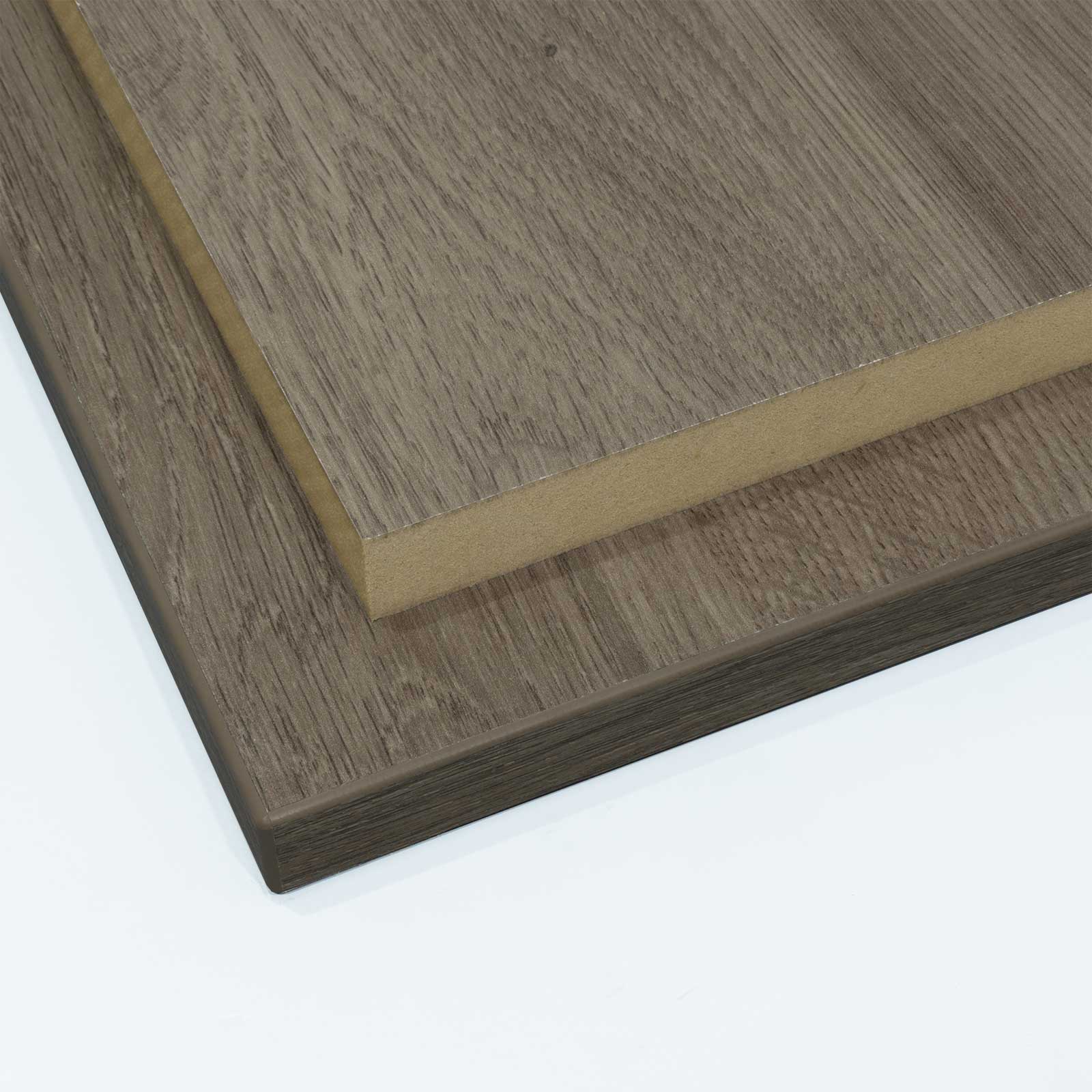 two finsa roble eternity panels stacked on top of each other with one panel edged all round