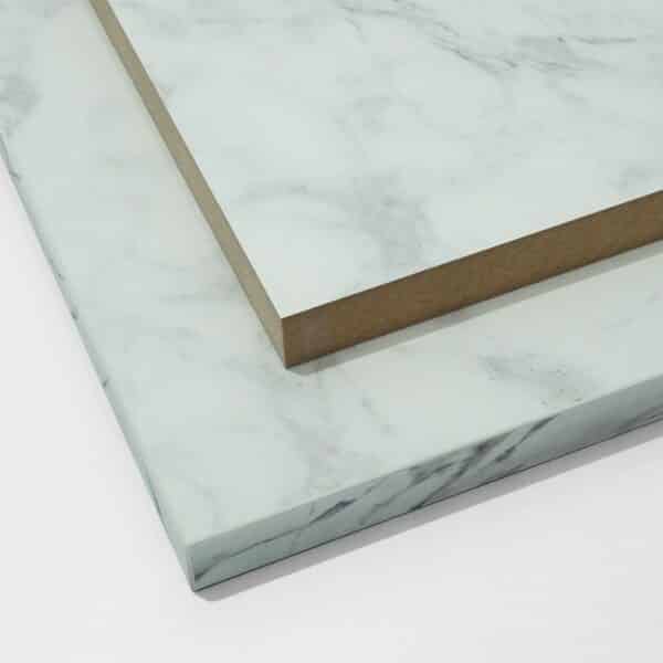 White marble effect panel