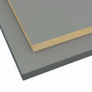 two panels of serica dust grey cut to size and stacked on top of each other