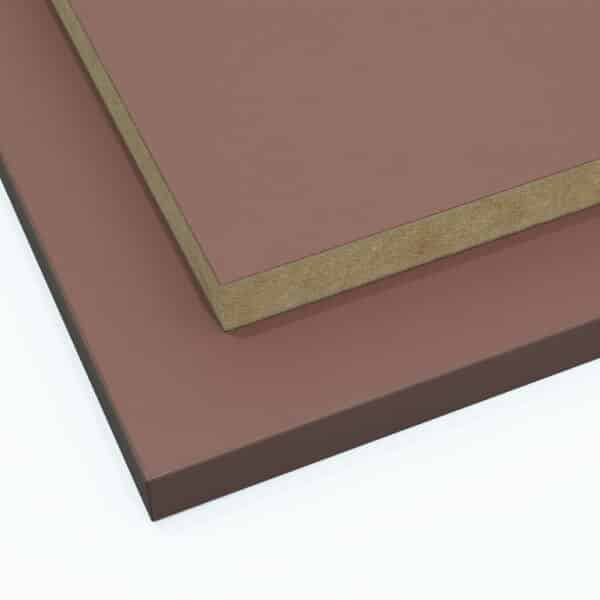 Two Serica Rusty Red MDF panels
