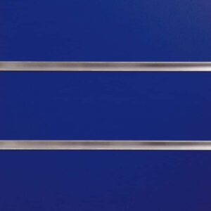 Blue retail slatwall