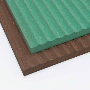 green mint and chocolate mini fluted valchromat panels