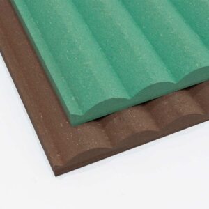 green mint and chocolate valchromat standard ribbed panels