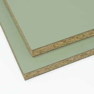two sage green verde arcilla panels stacked on top of each other