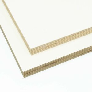 two white smooth birch plywood panels