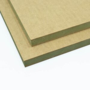 Two 18mm Moisture Resistant MDF boards stacked on top of each other.