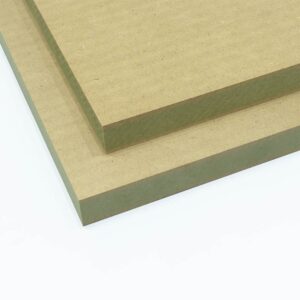 Two 22mm Moisture Resistant MDF boards stacked on top of each other.