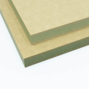 Two 25mm Moisture Resistant MDF boards stacked on top of each other.