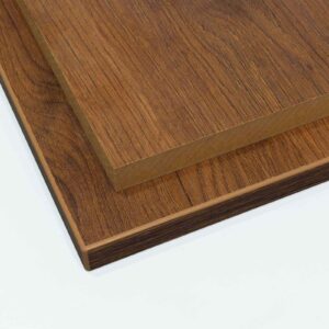 two finsa oak oak melamine board cut to size. one board edged all round