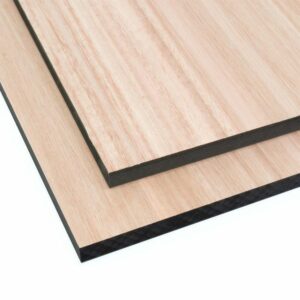 Eucalyptus veneer black dyed mdf panels cut to size