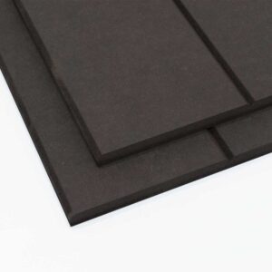 100mm groove pitch black dyed mdf panels tongue and groove stacked on top of each other