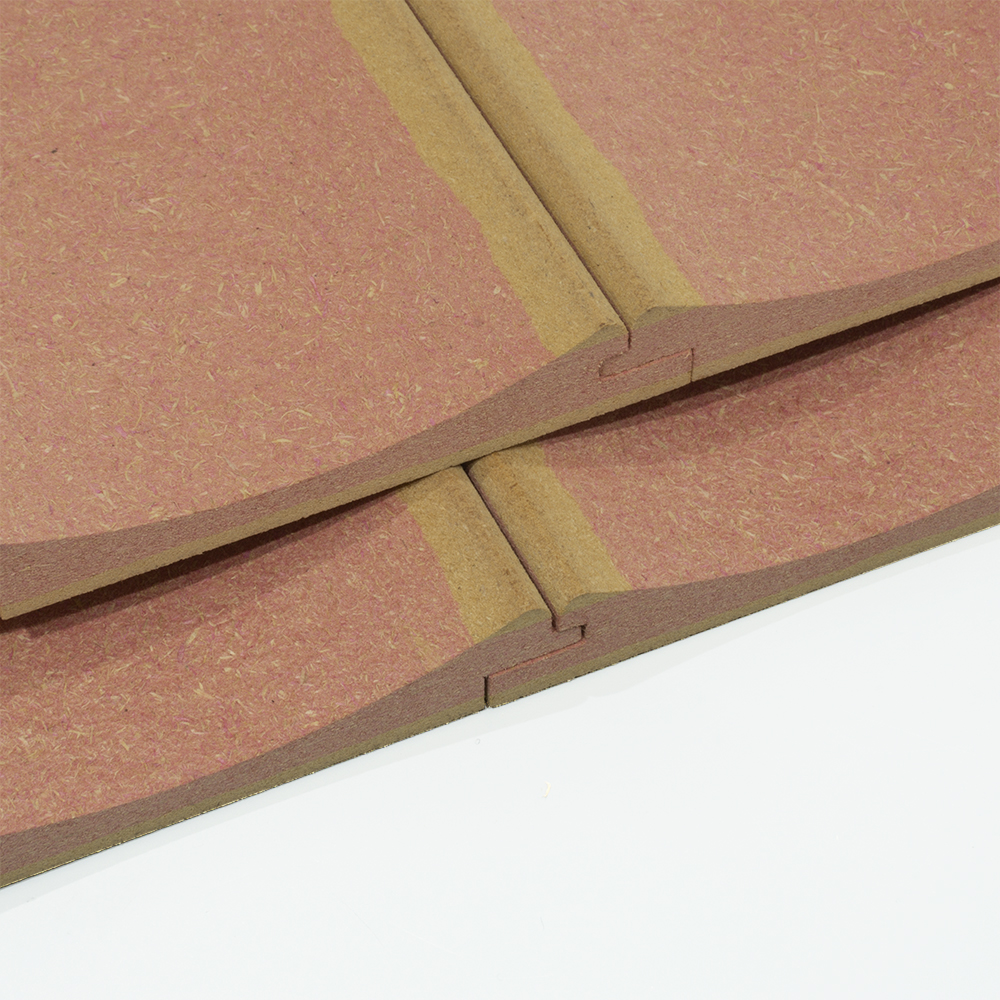 large fluted tongue and groove fire-rated mdf