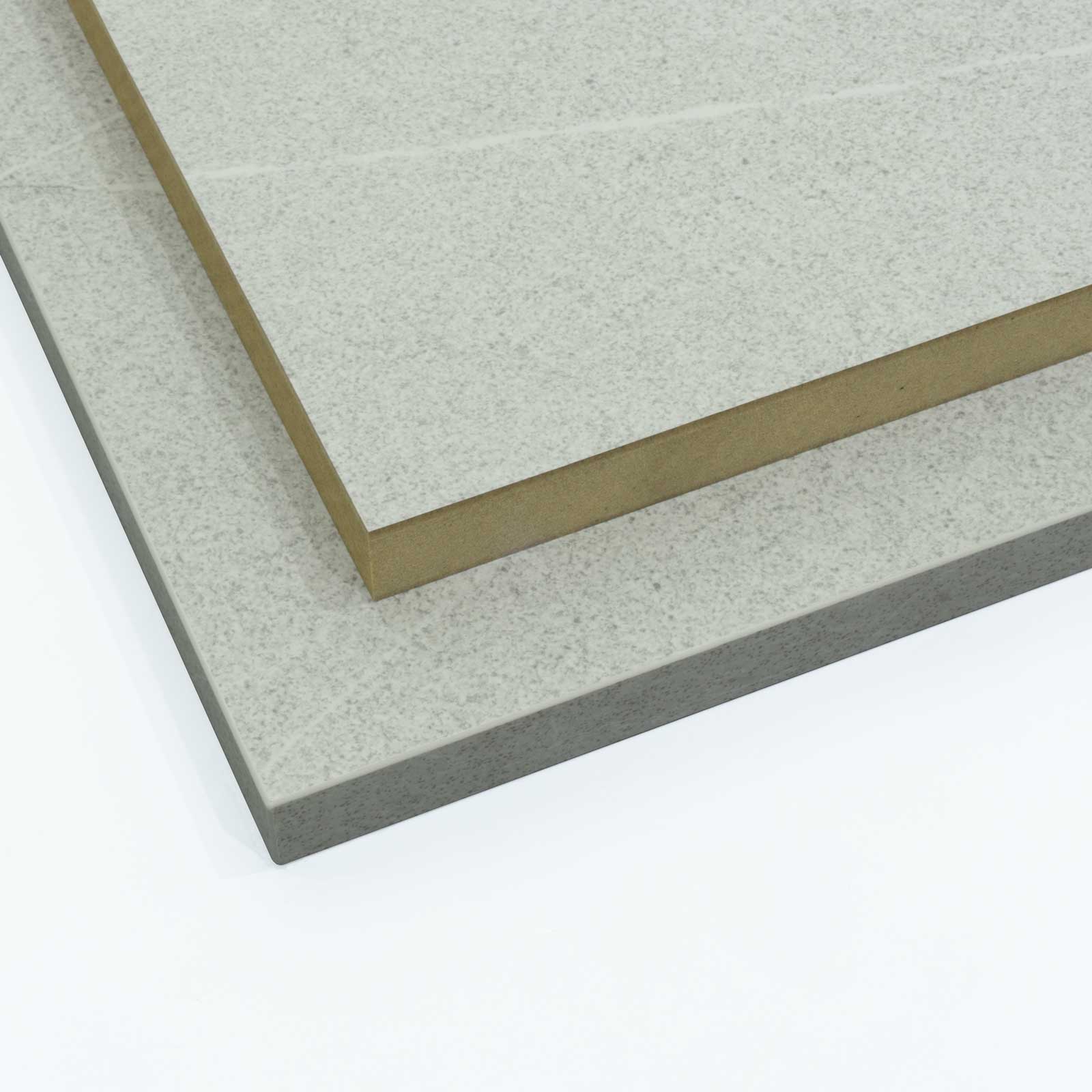 Finsa Pietra alba cut to size and stacked on top of each other